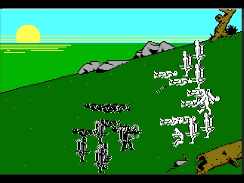 Gameplay of The Ancient Art of War for DOS